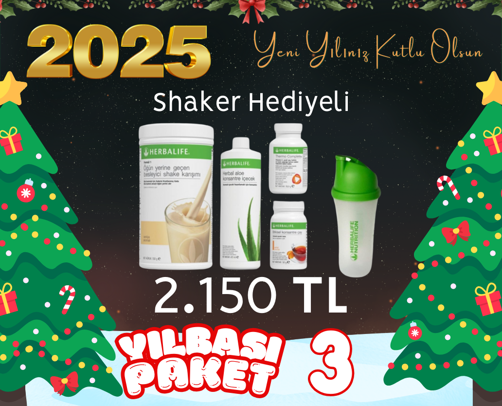 Yılbaşı Paketi 3 - Shaker Hediyeli