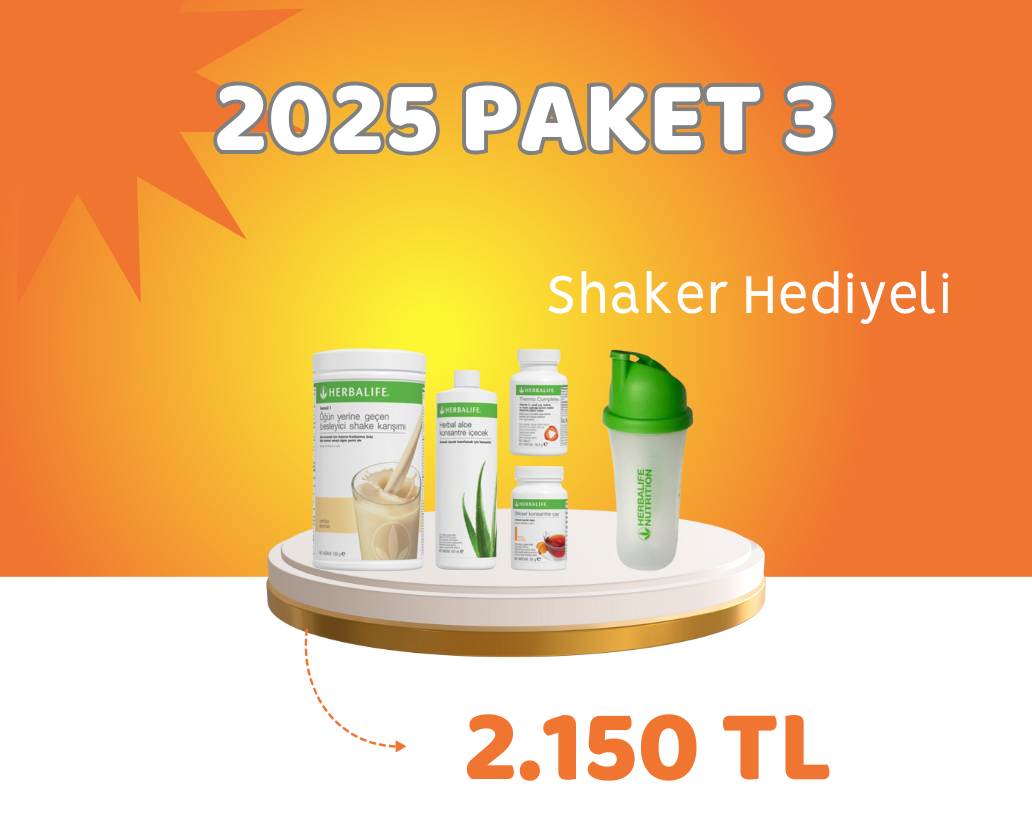 2025 Paket 3 -  Shaker Hediyeli